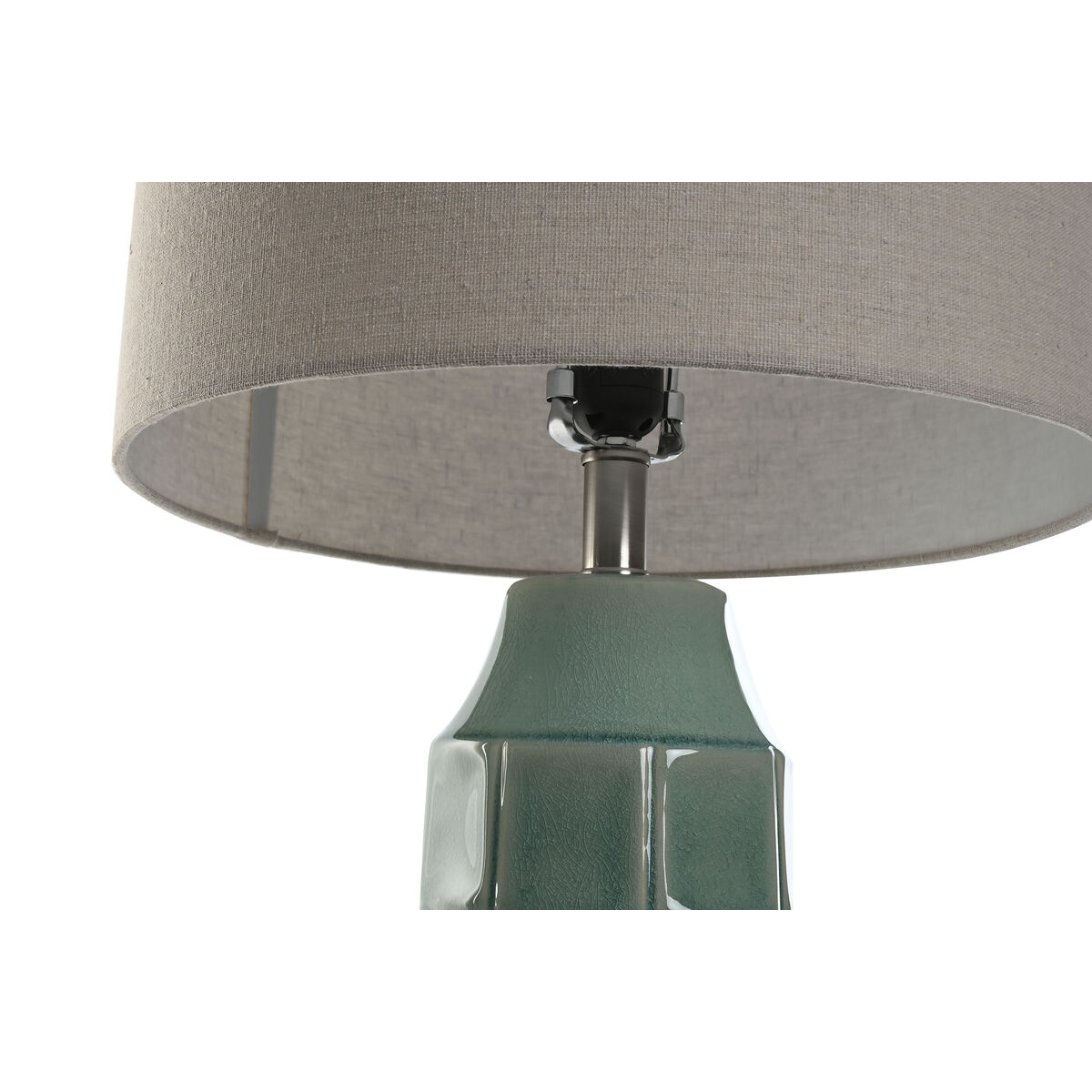 Bordslampa Home ESPRIT Grön Beige 50 W 220 V - 3