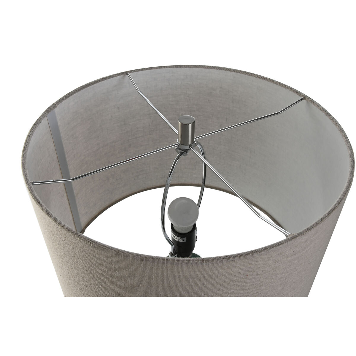 Bordslampa Home ESPRIT Grön Beige 50 W 220 V - 4