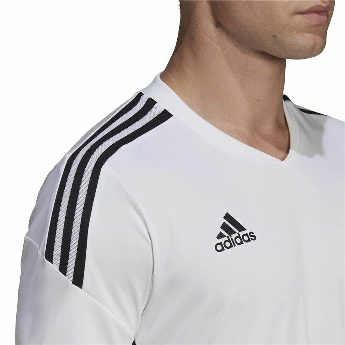 Kortärmad fotbollströja för herrar Adidas Con22 Vit - 6