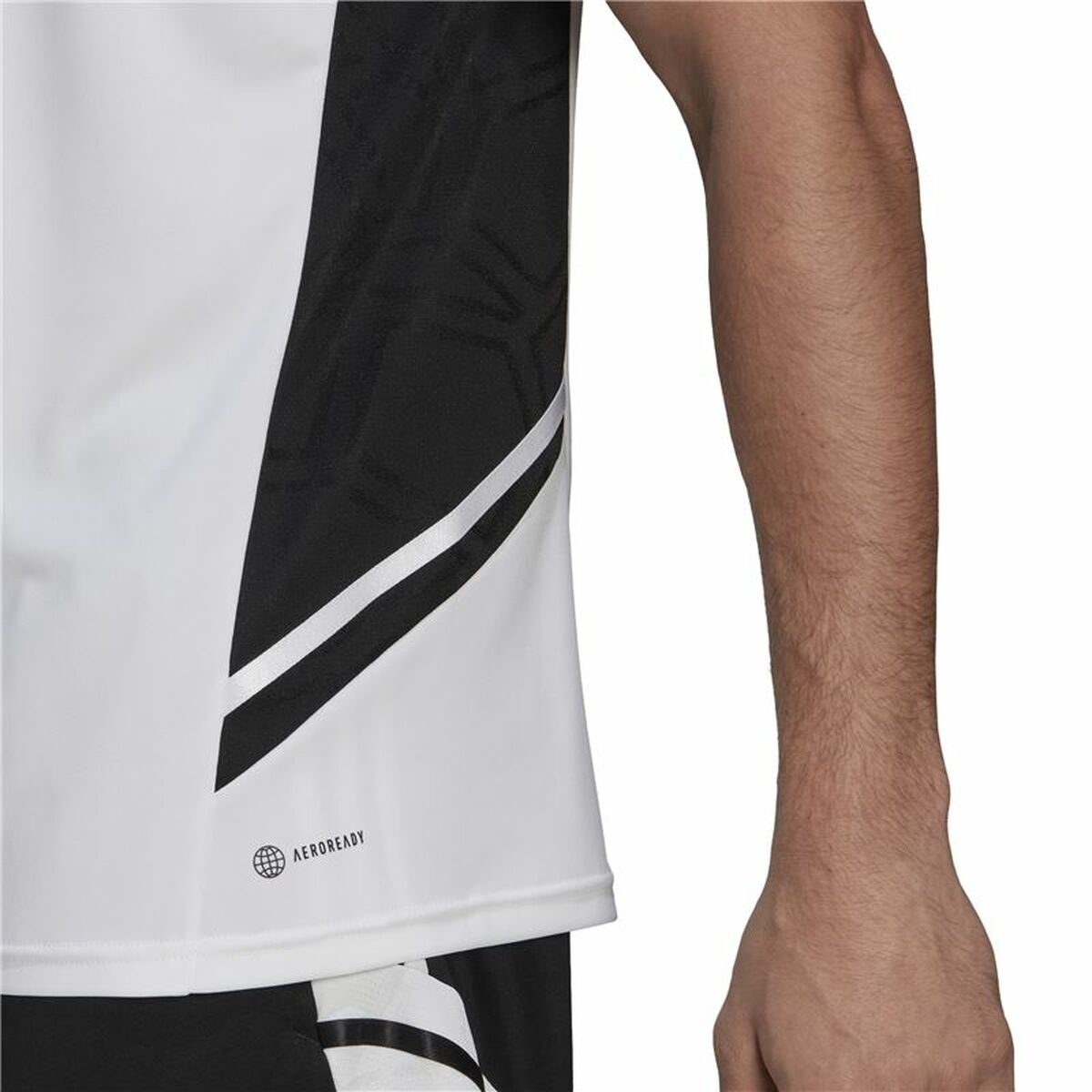 Kortärmad fotbollströja för herrar Adidas Con22 Vit - 7