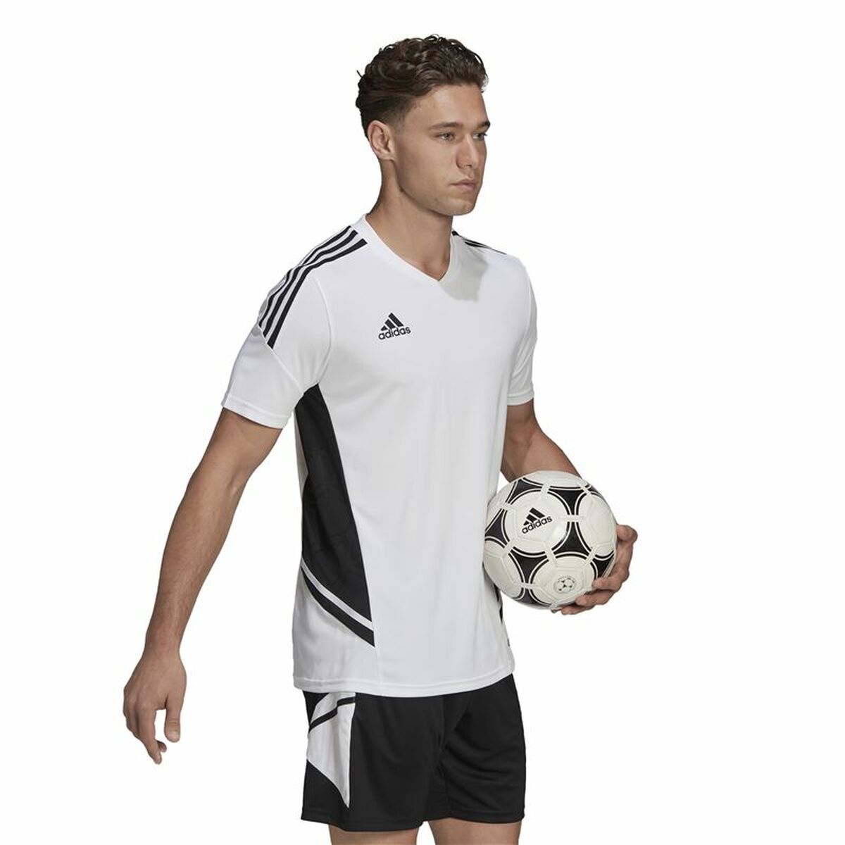Kortärmad fotbollströja för herrar Adidas Con22 Vit - 8