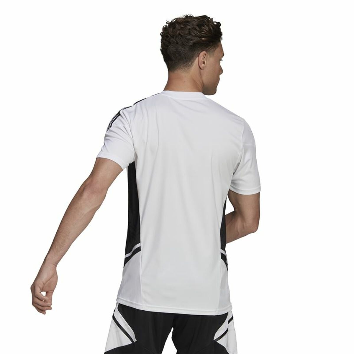 Kortärmad fotbollströja för herrar Adidas Con22 Vit - 4