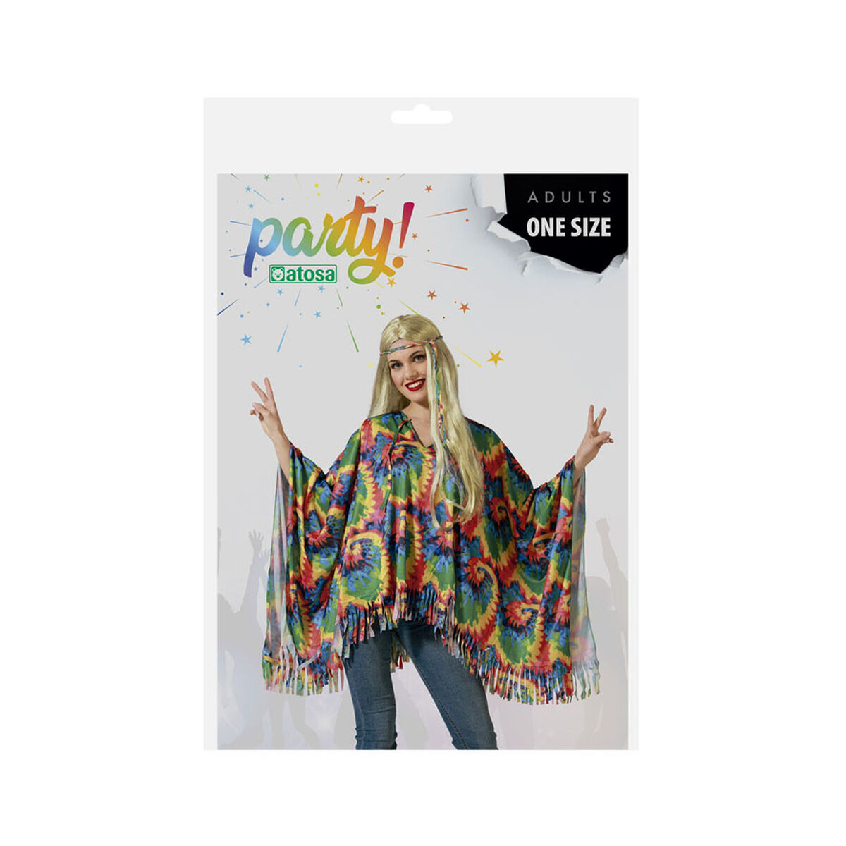 Poncho Multicolour Hippie - 2