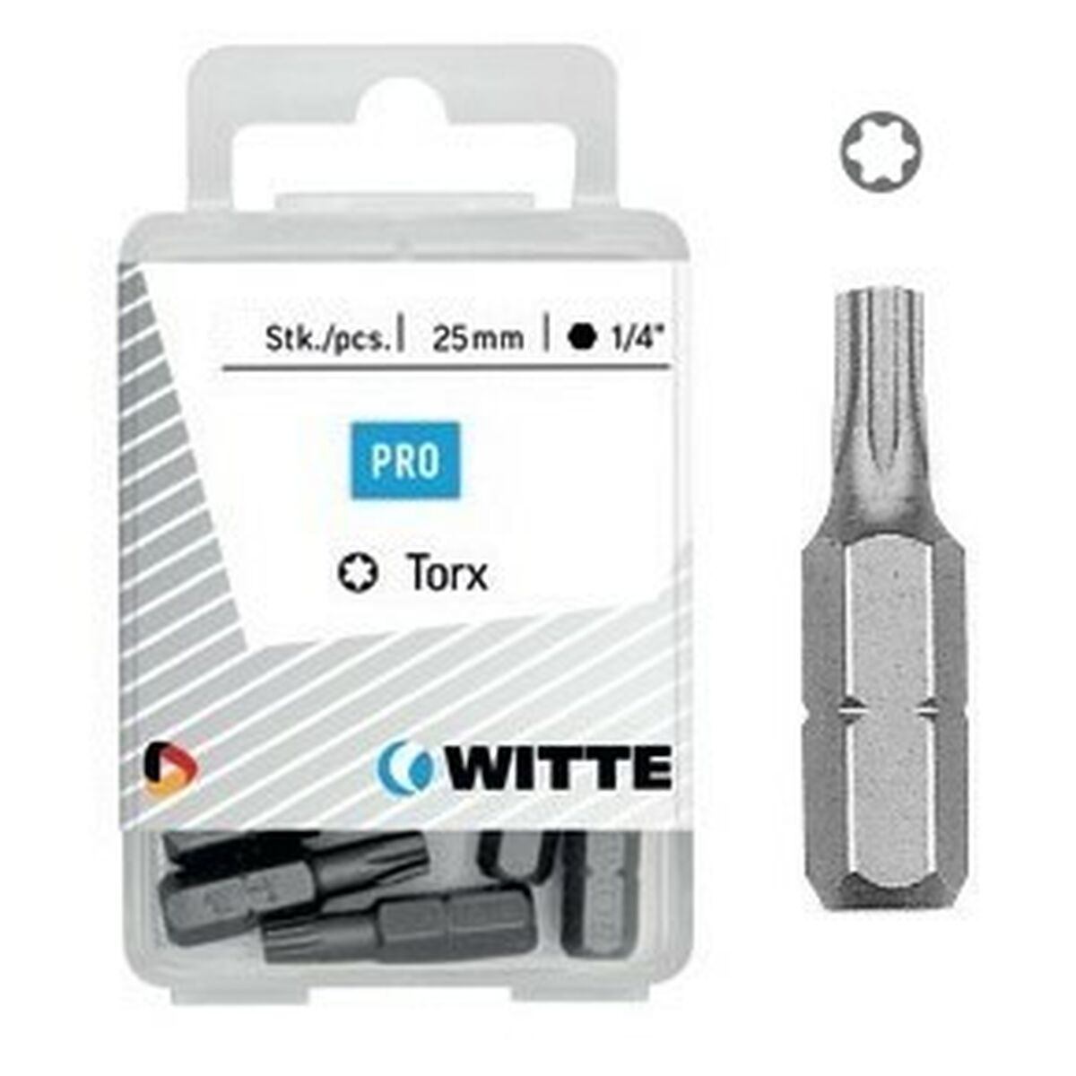 Bitssats WITTE TX Torx 5 antal - 2