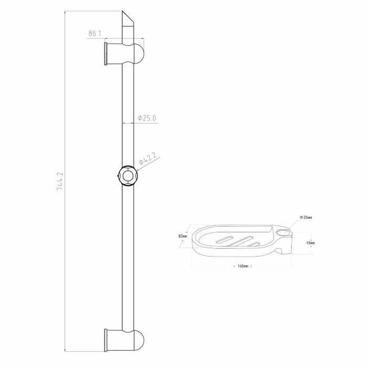 Duschhandtag Rousseau 60 cm - 2