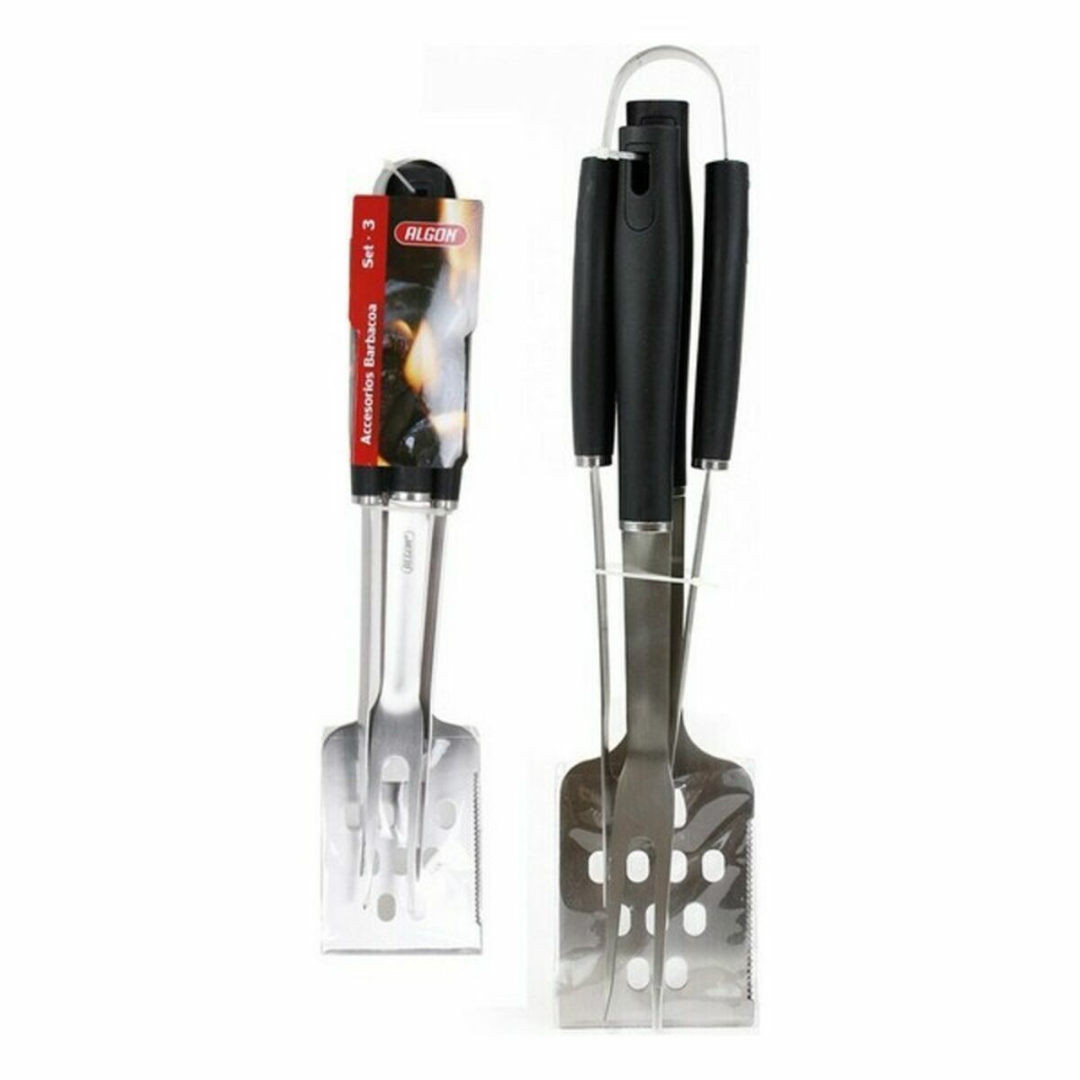 Grillredskap BBQ Black Algon 104748 3 Delar (6 antal) - 2