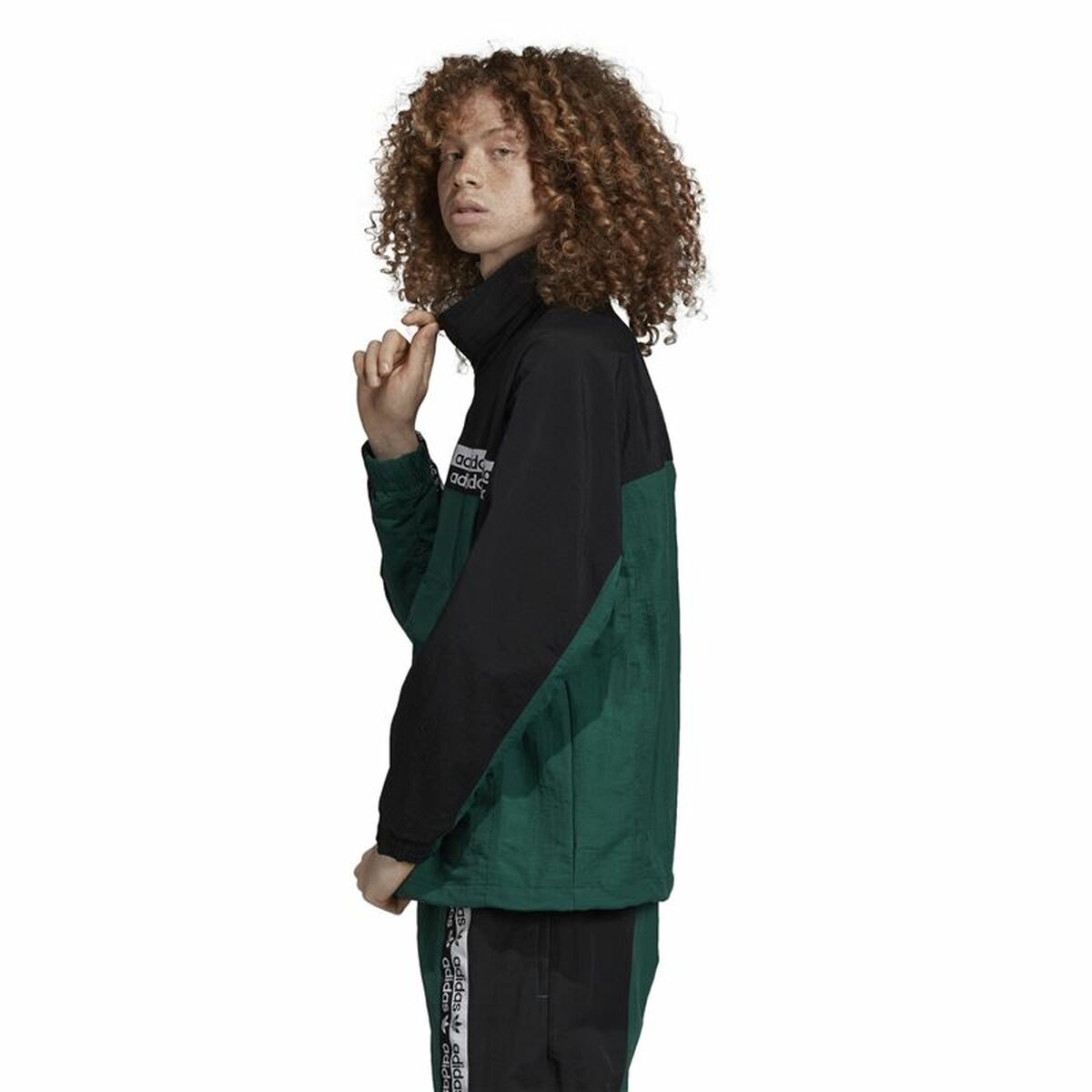 Träningsjacka Herr Adidas Originals R.Y.V. BLKD 2.0 Track Mörkgrön - 4