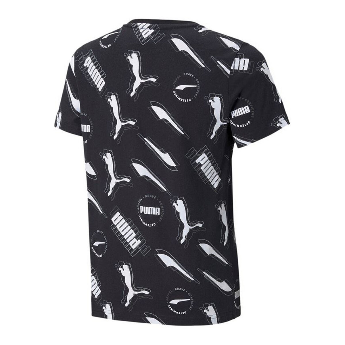 Barn T-shirt med kortärm Puma AOP Svart - 5