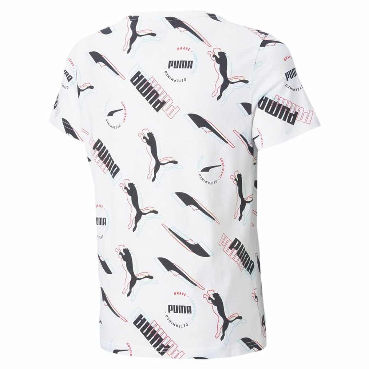 Barn T-shirt med kortärm Puma AOP Vit - 2