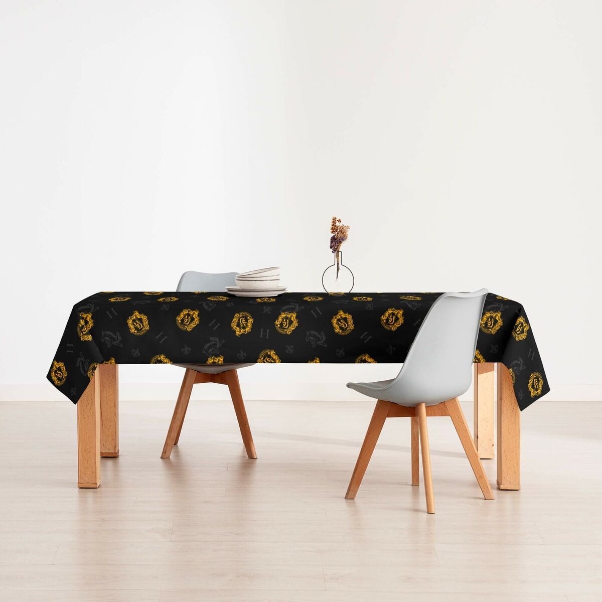 Fläckresistent bordsduk i harts Harry Potter Hufflepuff Multicolour 300 x 150 cm - 3