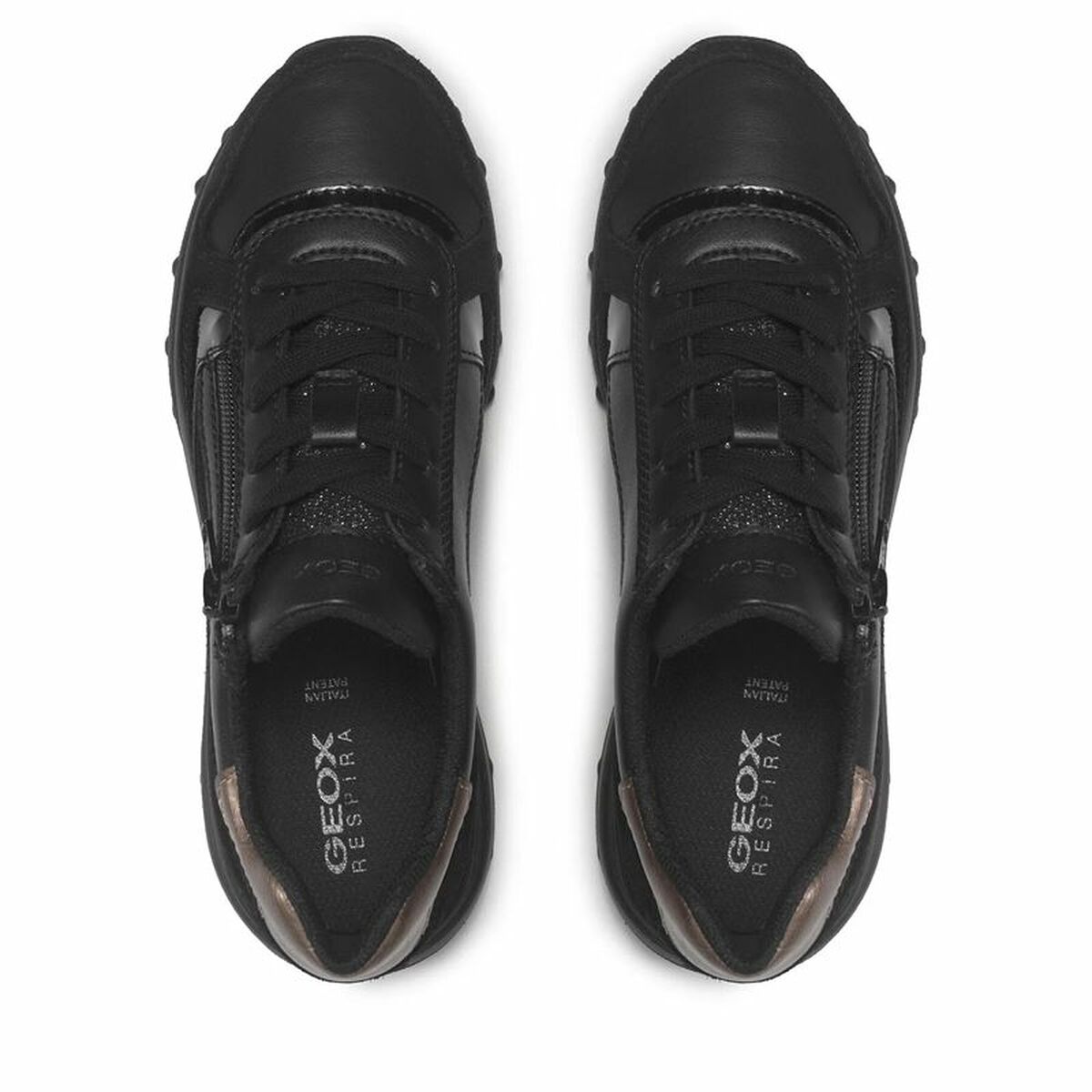 Sportskor Casual Dam Geox Alleniee Svart - 6