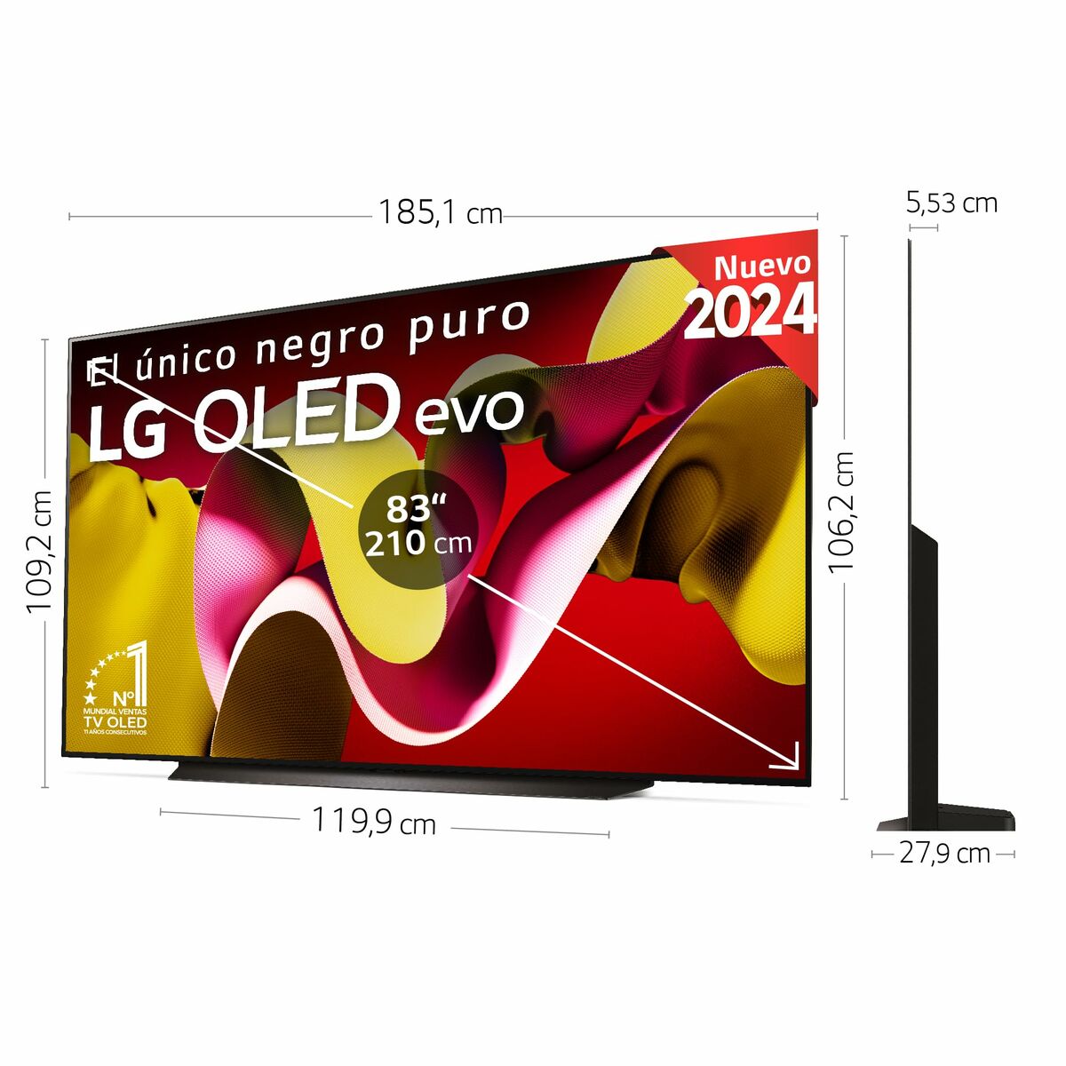 Smart TV LG OLED83C46LA  83 83" 4K Ultra HD OLED - 3
