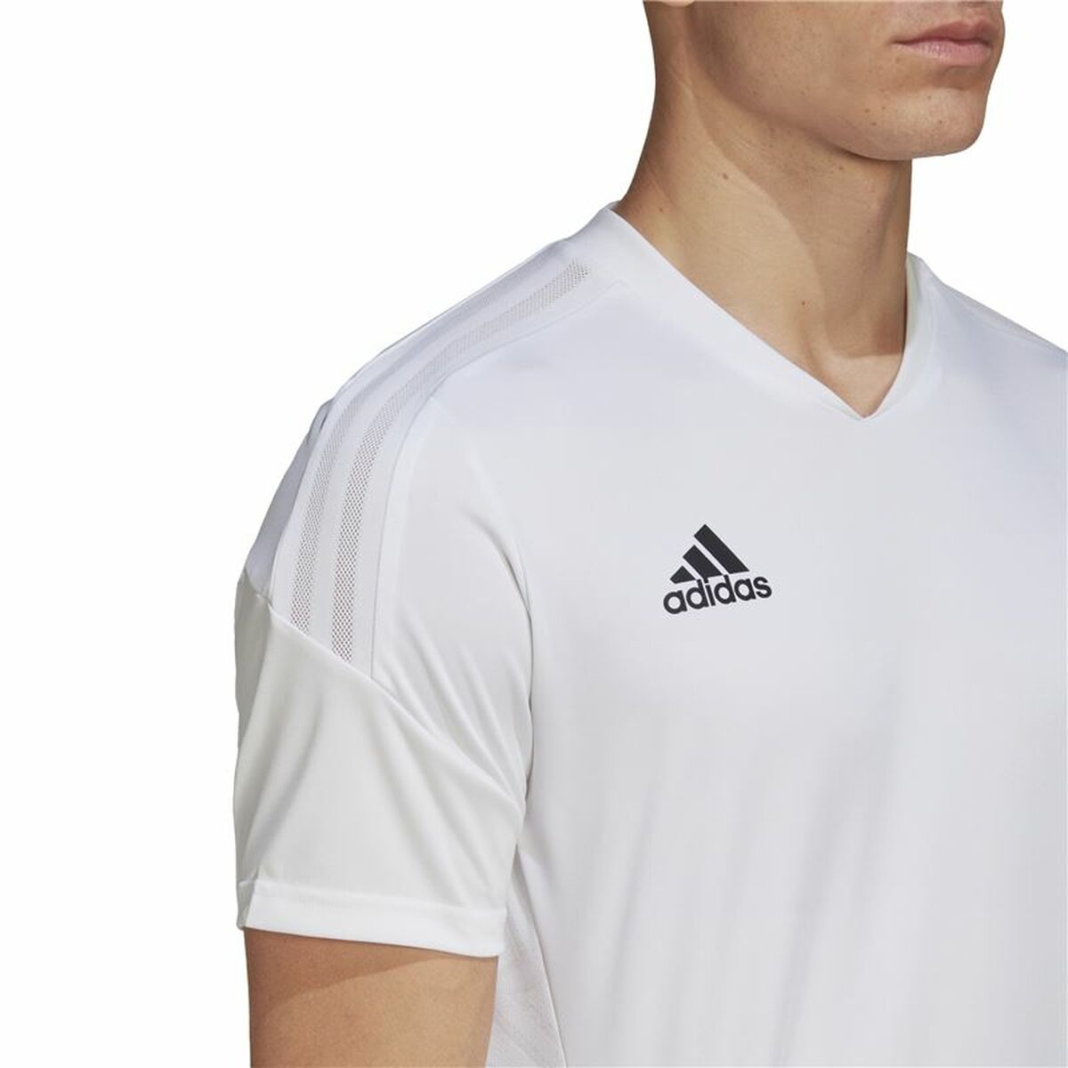 Kortärmad fotbollströja för herrar Adidas Con22 Vit - 2