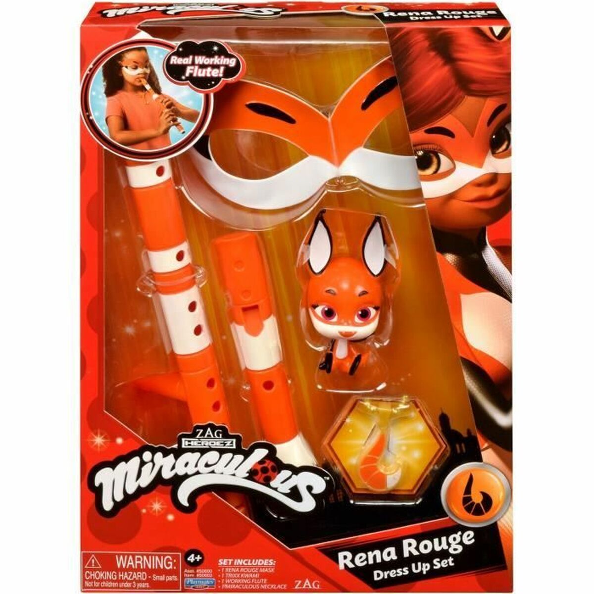 Maskeraddräkt för barn Miraculous: Tales of Ladybug & Cat Noir Transformation Set - Rena Rouge Orange 4 Delar - 5