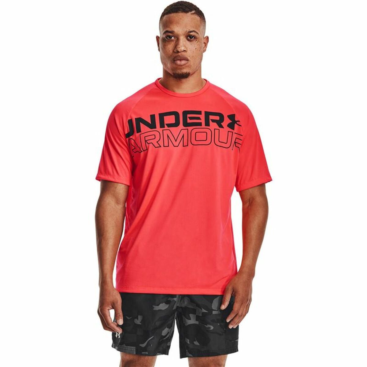 T-shirt med kortärm Herr Under Armour Tech 2.0 Röd - 2