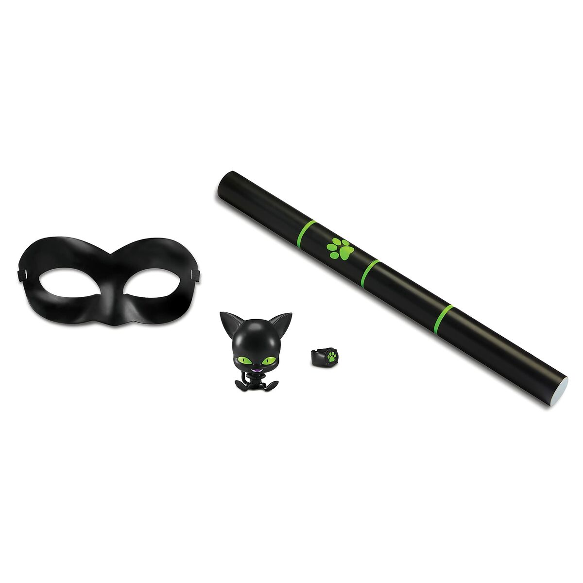 Maskeraddräkt för barn Miraculous: Tales of Ladybug & Cat Noir Transformation Set - Cat Noir 4 Delar Svart Multicolour - 6