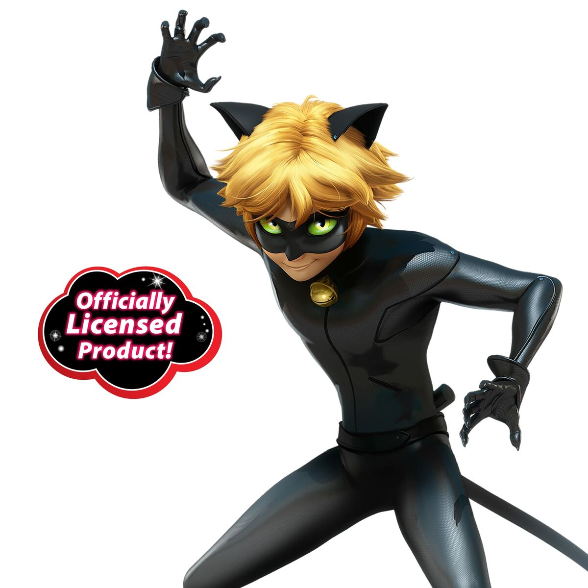 Maskeraddräkt för barn Miraculous: Tales of Ladybug & Cat Noir Transformation Set - Cat Noir 4 Delar Svart Multicolour - 2