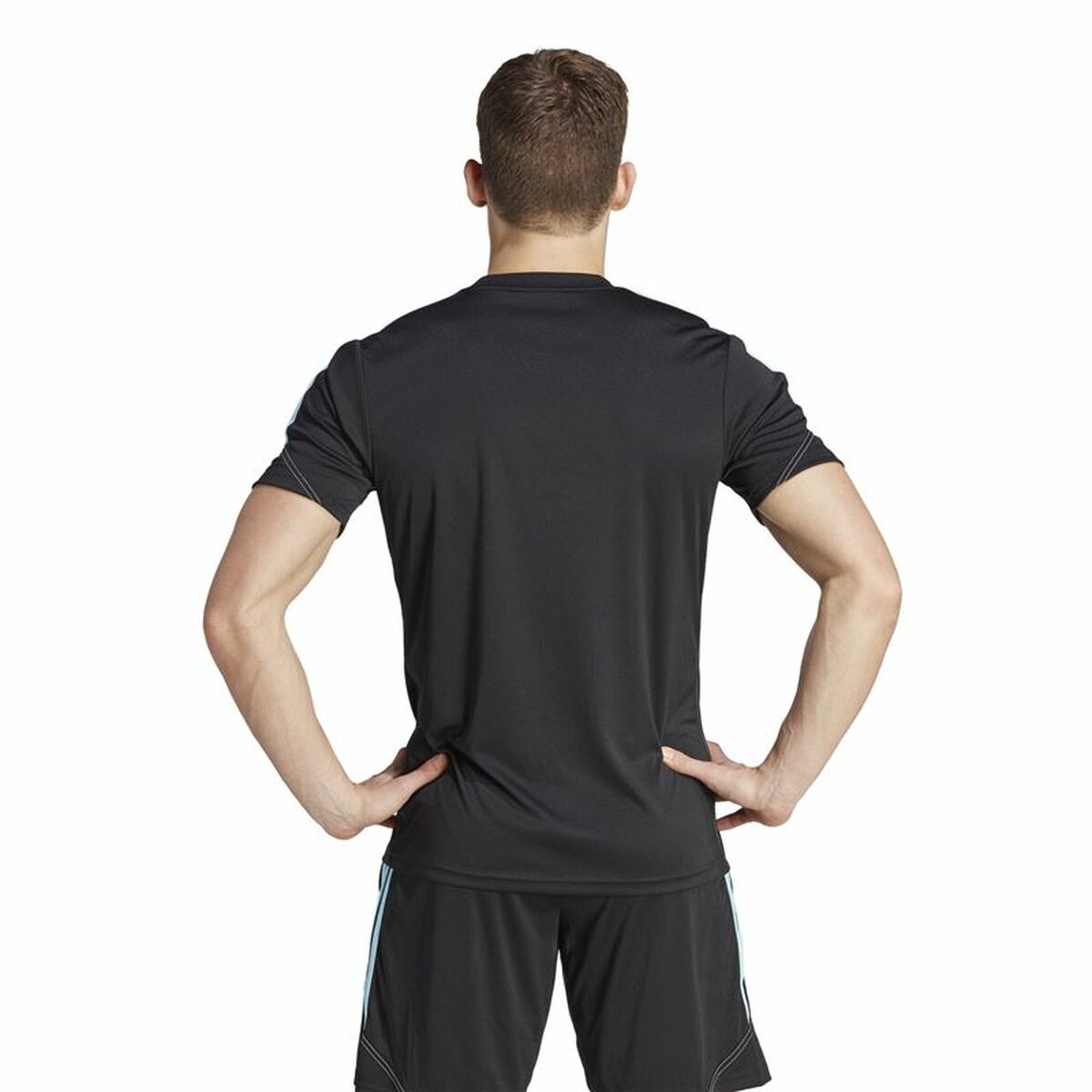 Kortärmad fotbollströja för herrar Adidas Tiro23 Cb Trjsy Svart - 4