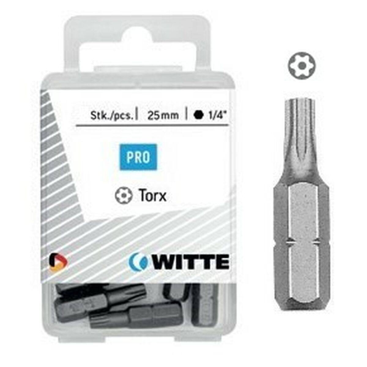 Bitssats WITTE TX Torx 5 antal - 2