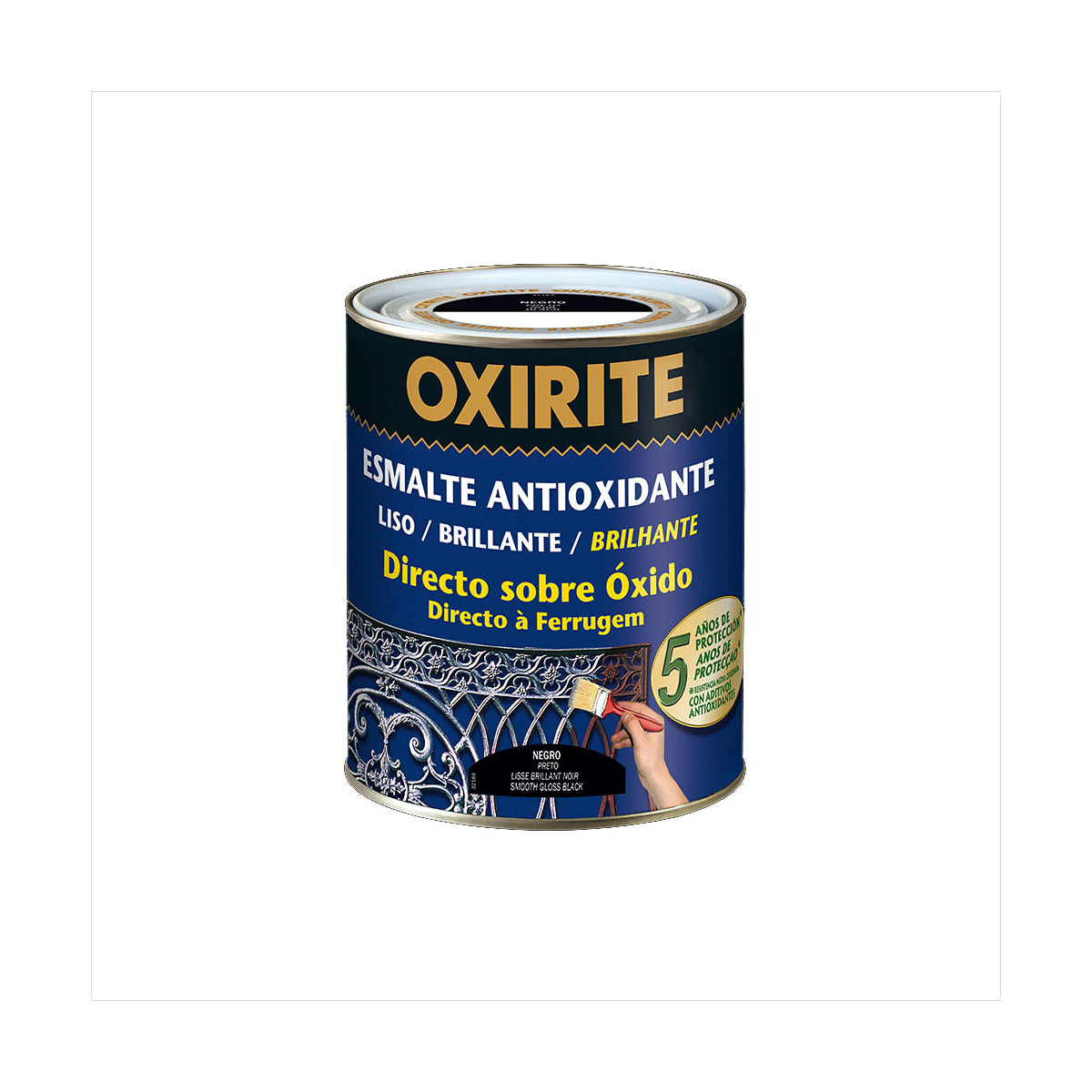 Antioxidantemalj OXIRITE 5397806 Svart Glansig 4 L - 2