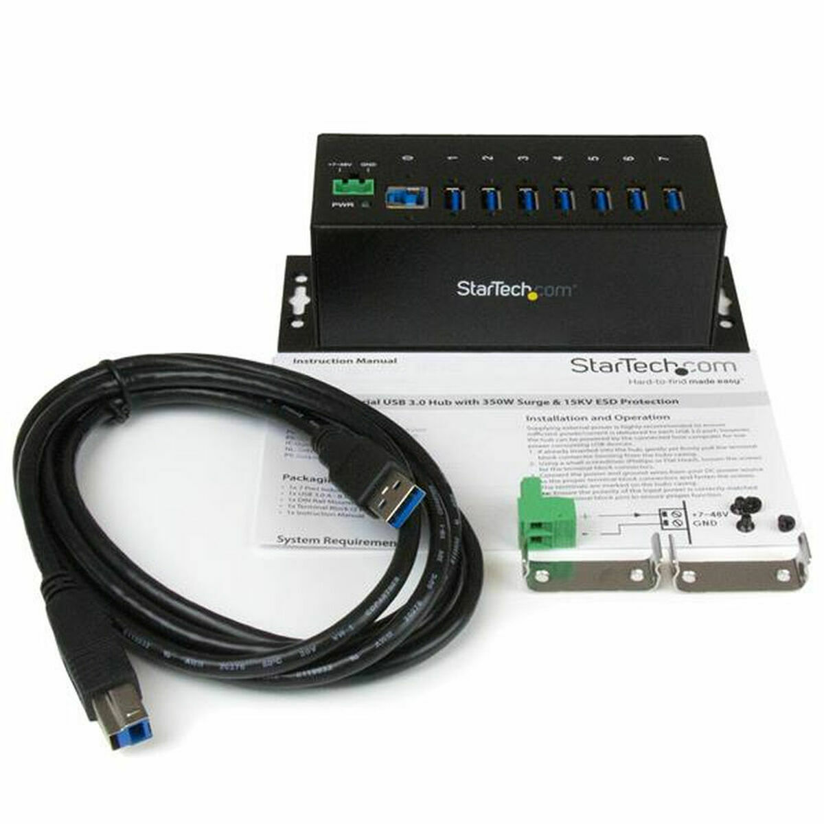USB HUB 7 Portar Startech ST7300USBME Svart - 2