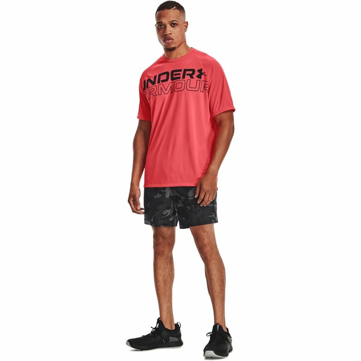 T-shirt med kortärm Herr Under Armour Tech 2.0 Röd - 4