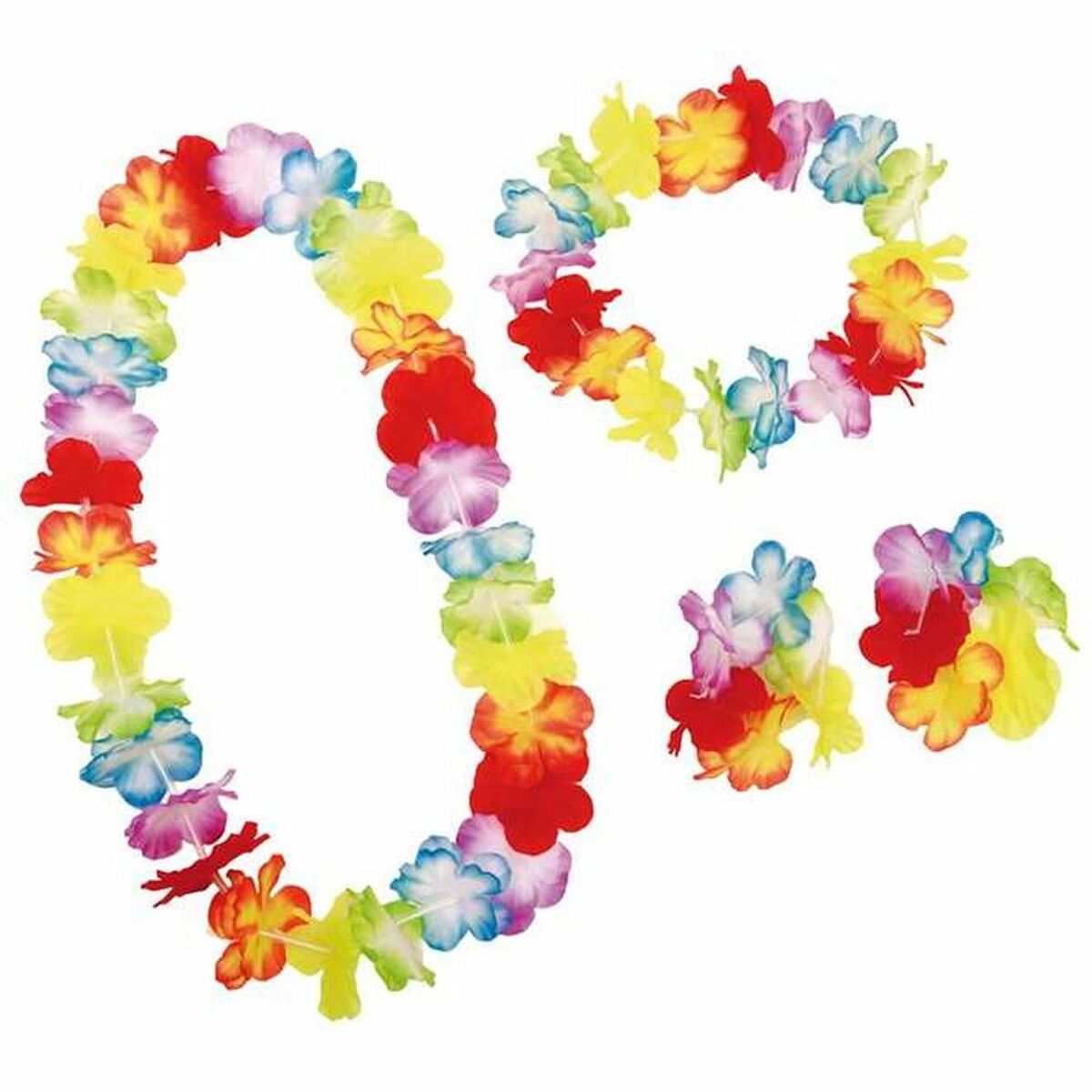 Set med accessoarer till finklädsel My Other Me Multicolour Hawaiianska M