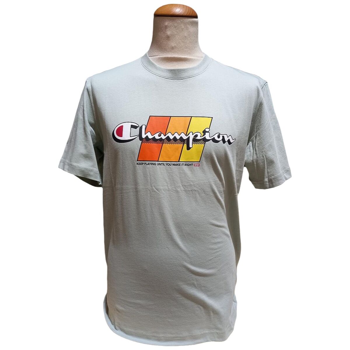 T-shirt med kortärm Herr Champion CHAMPION SS TEE 221219 CVS Grön