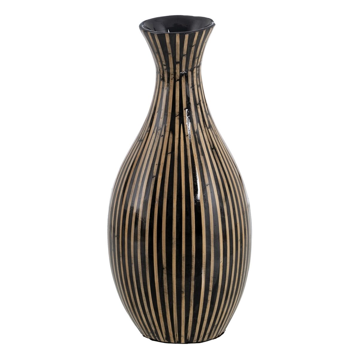 Vas Svart Beige 20 x 20 x 45 cm