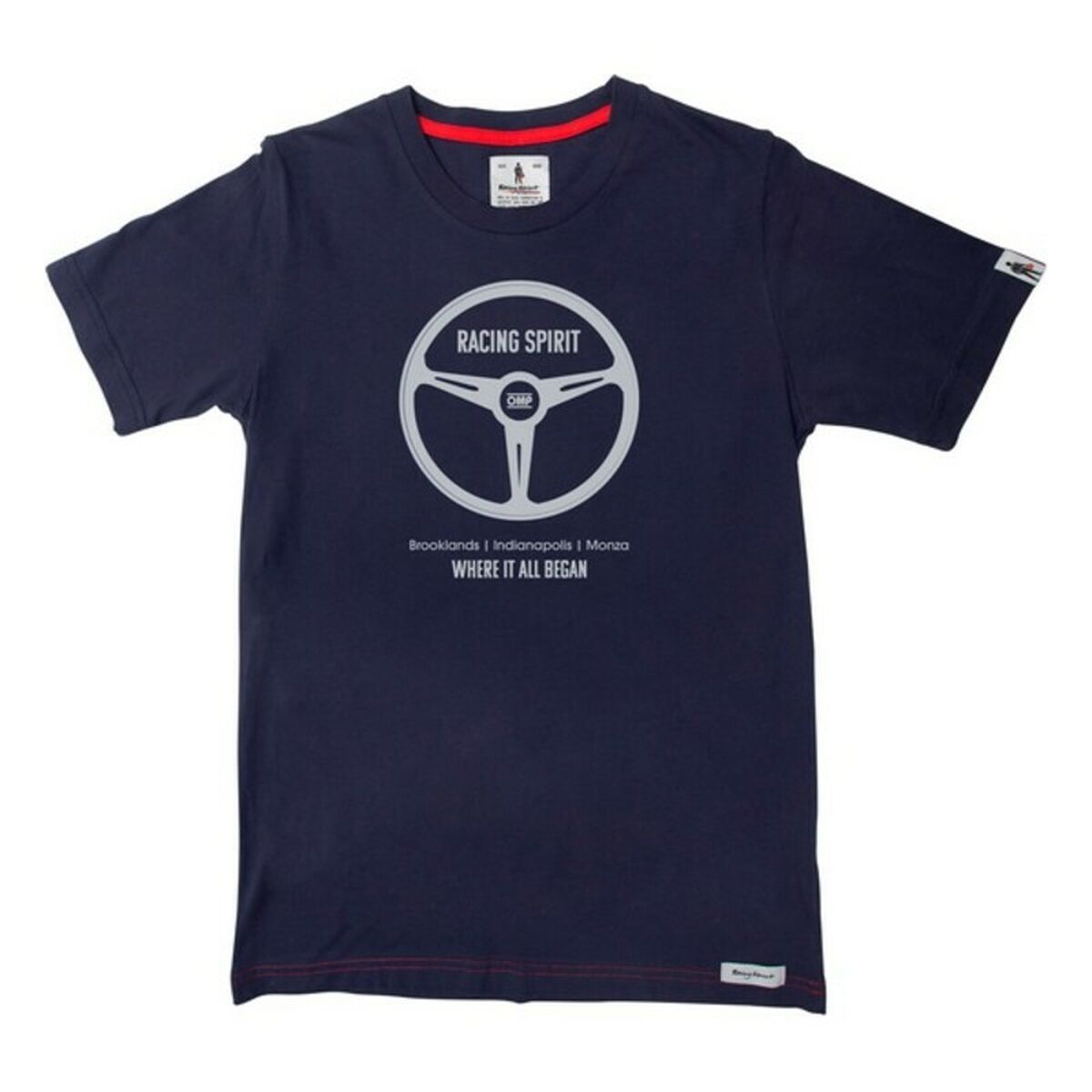 T-shirt med kortärm Herr OMP Navy Where It All Began Marinblå - 3