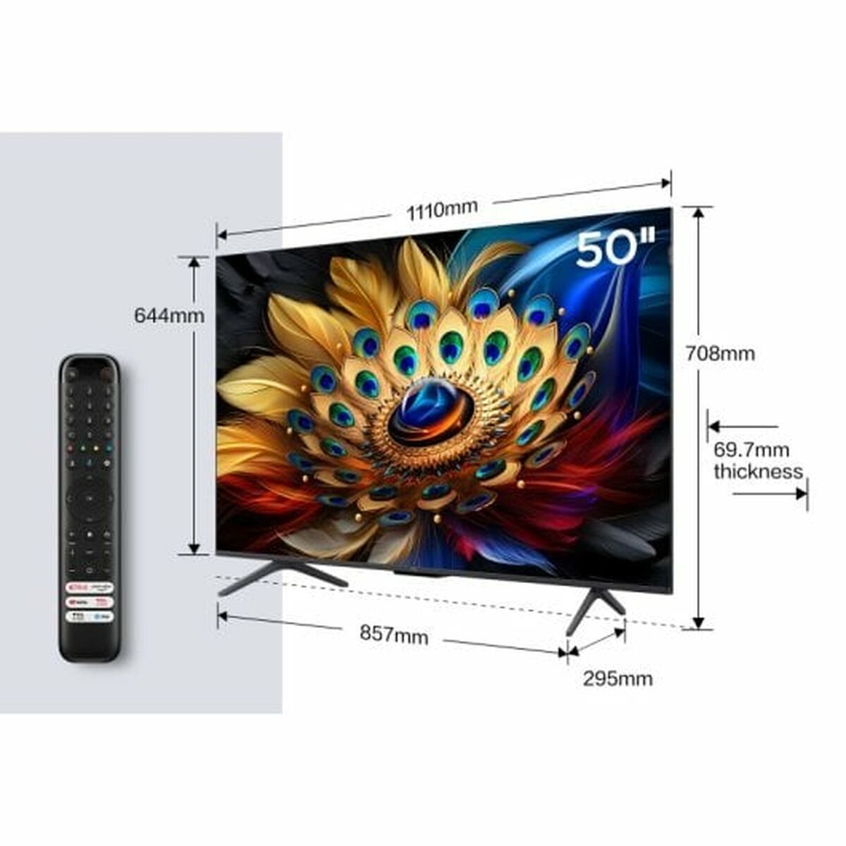 Smart TV TCL 50C655       50 50" 4K Ultra HD LED HDR D-LED QLED - 3