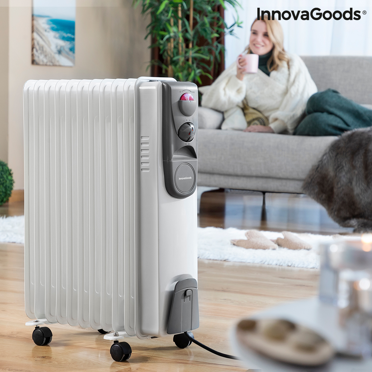Oljeelement Oileven InnovaGoods 2500 W (11 ribbor)