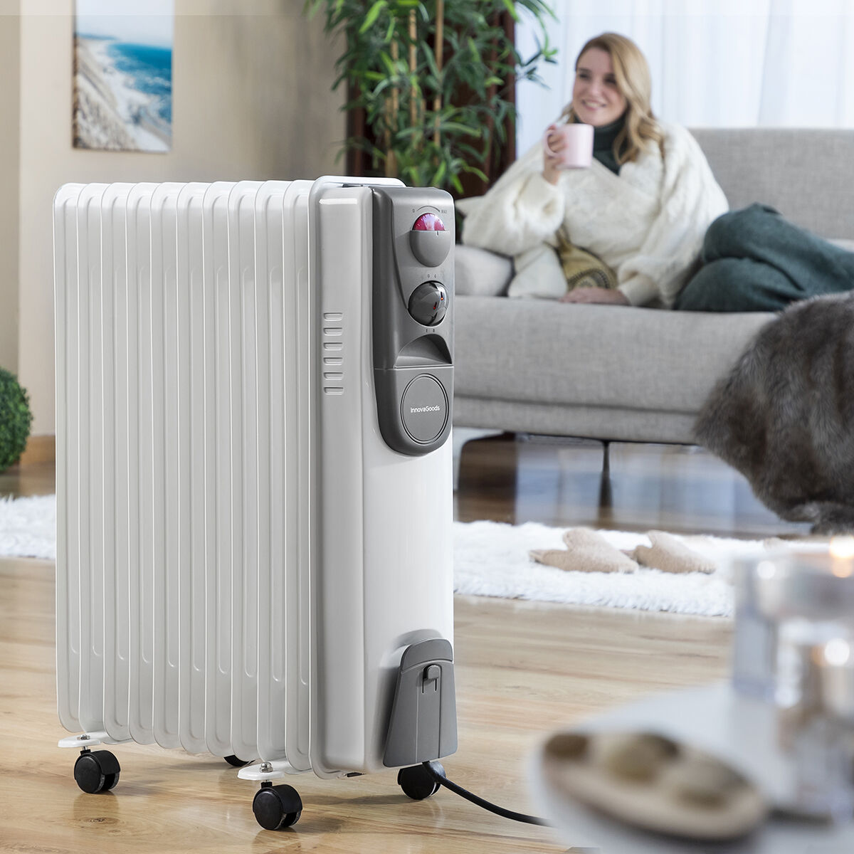 Oljeelement Oileven InnovaGoods 2500 W (11 ribbor) - 20