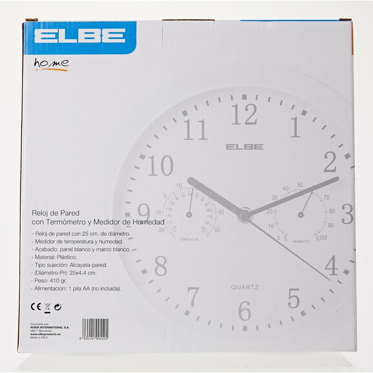 Väckarklocka ELBE RP2005B Vit - 7