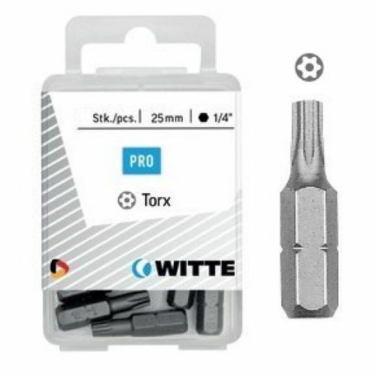Bitssats WITTE Torx TX 40 5 antal