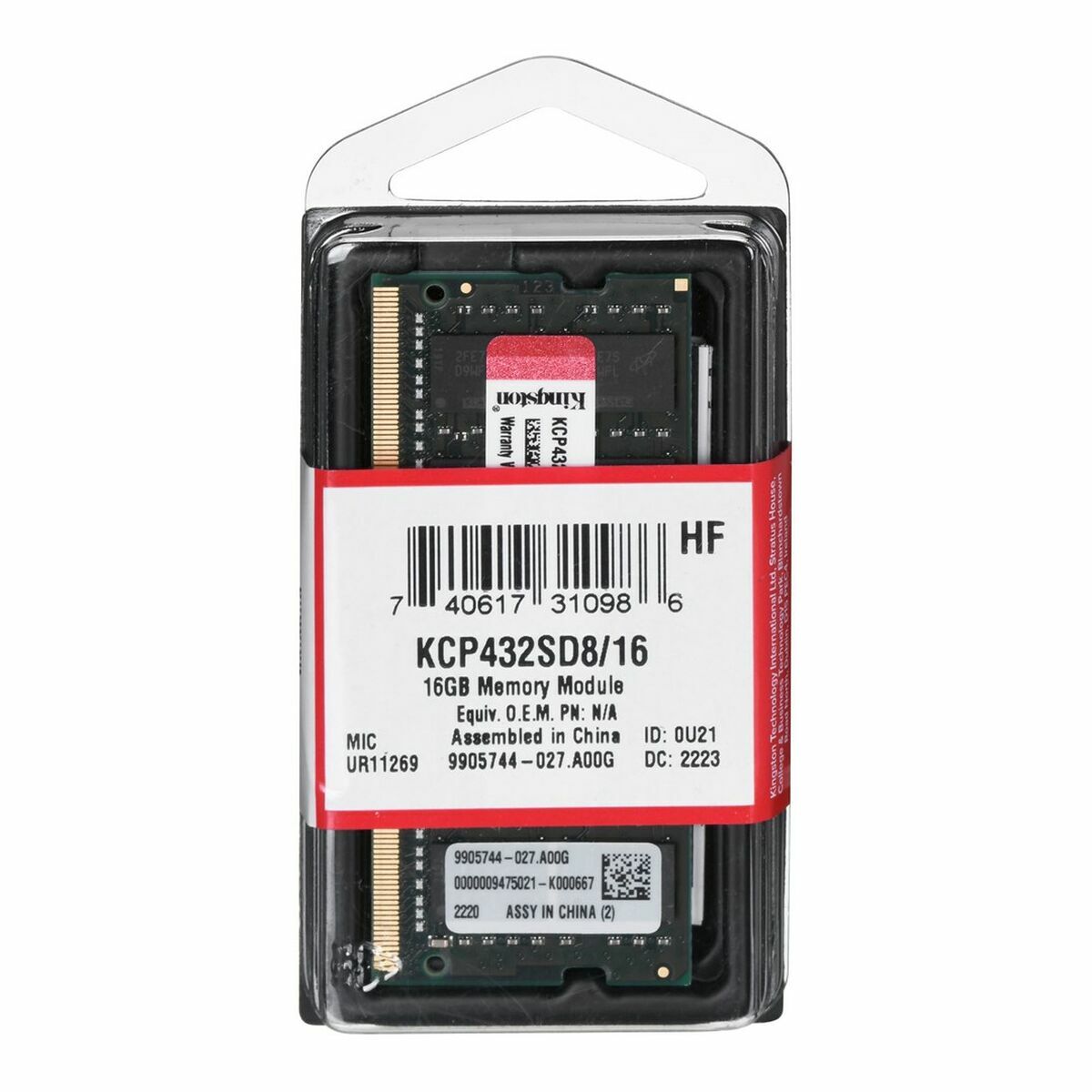 RAM-minne Kingston KCP432SD8/16 16 GB DDR4 3200 MHz CL22