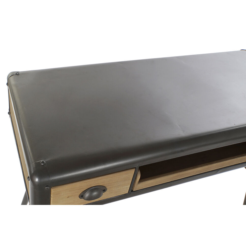 Skrivbord DKD Home Decor Naturell Ljusgrå Metall Gran Granträ 118 x 52 x 84 cm - 2