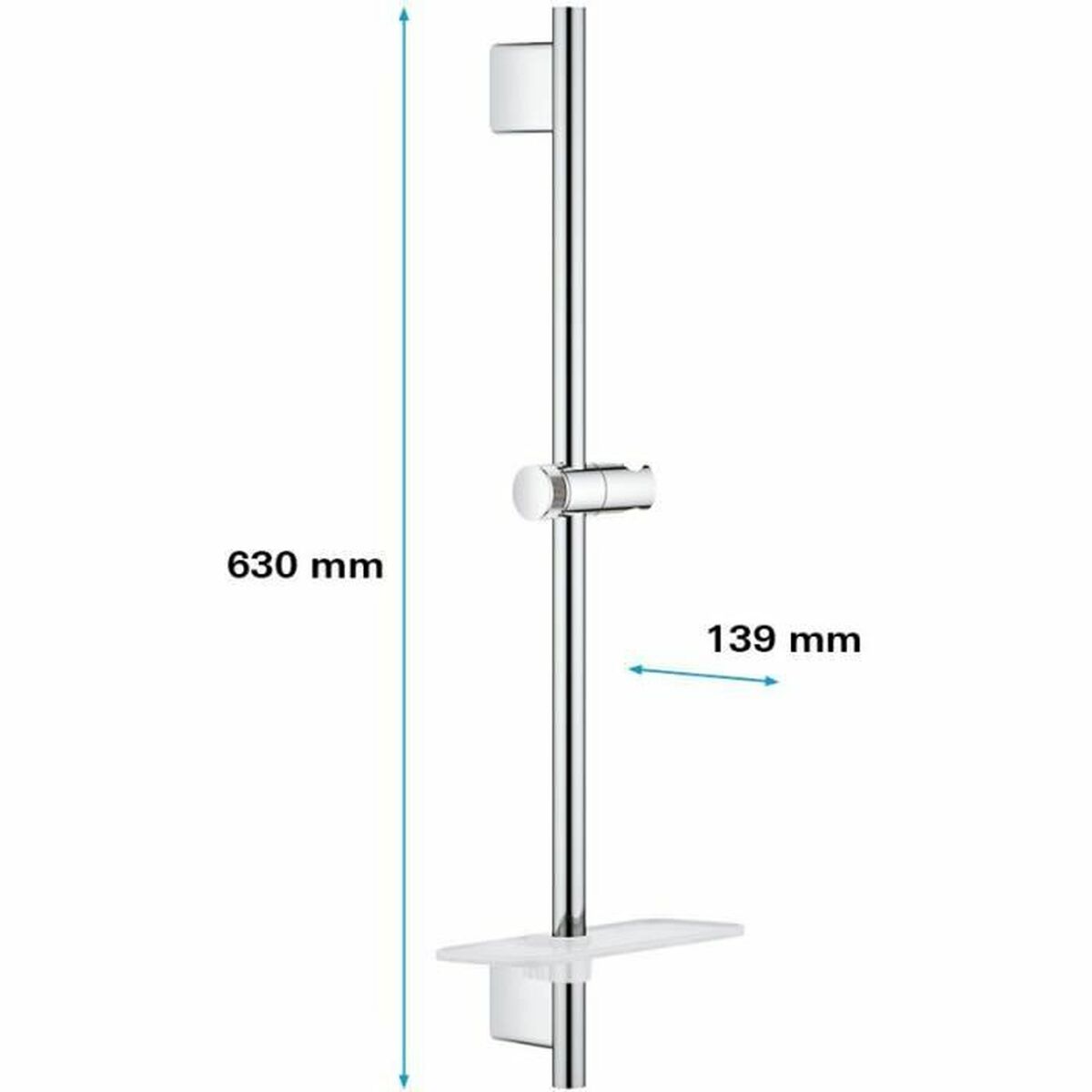 Shower rod Grohe 26599000 Metall Plast 60 cm - 3