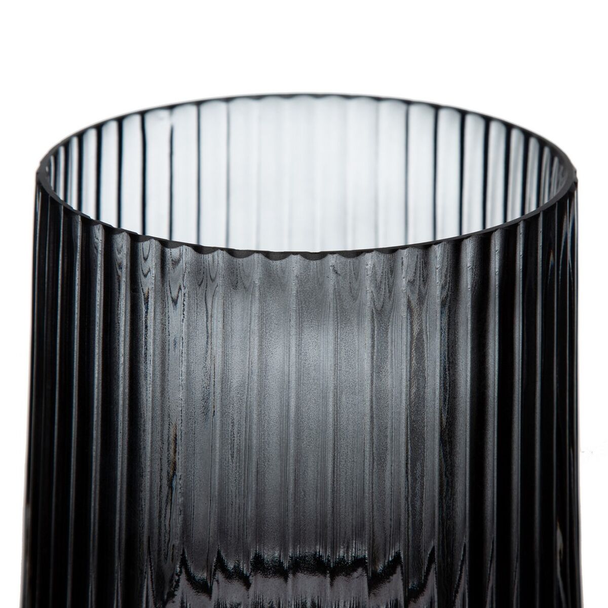 Vas 17 x 17 x 23,5 cm Grå Glas - 3