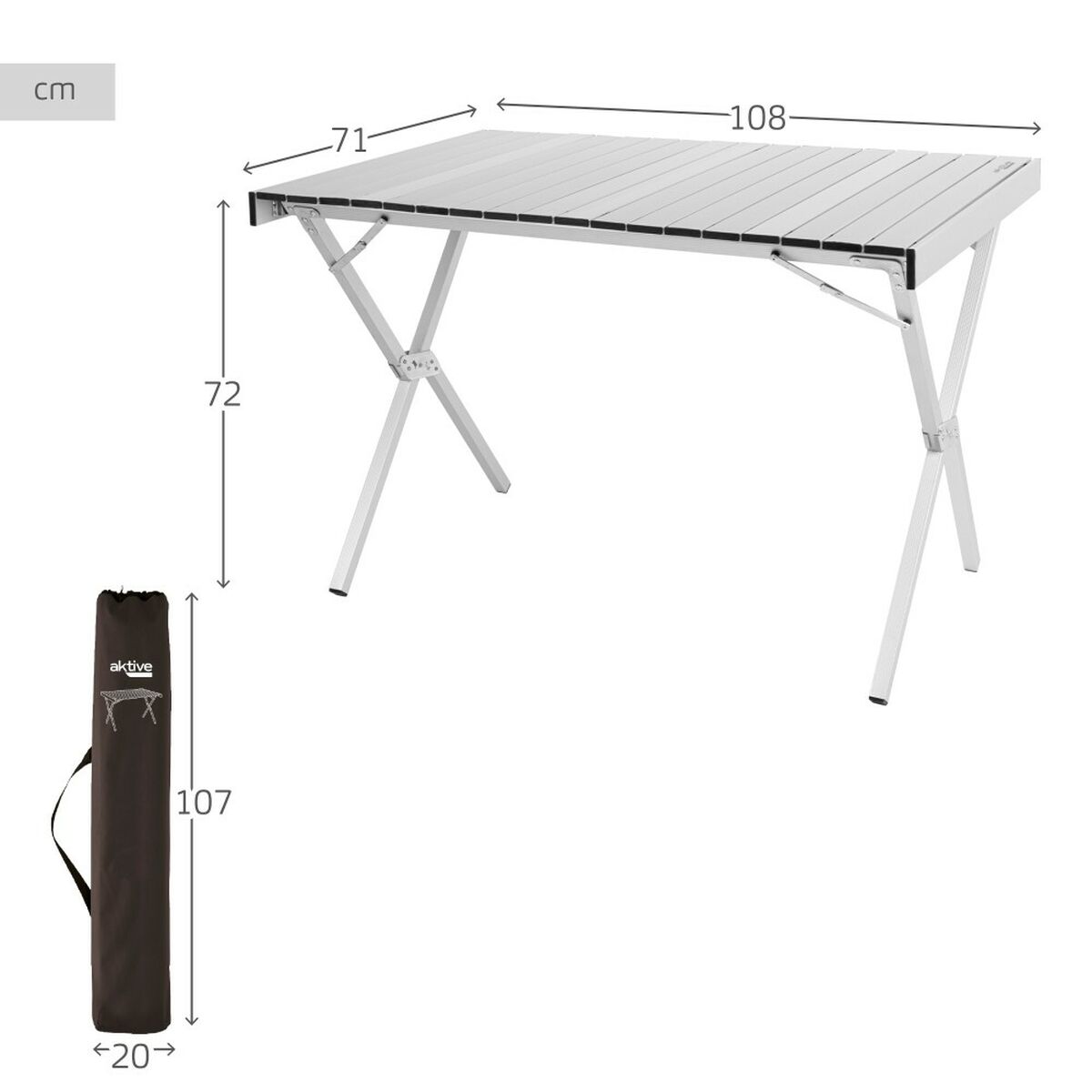 Fällbord Aktive 108 x 72 x 71 cm (2 antal) - 12