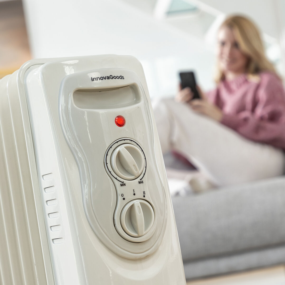 Oljeelement Oinine InnovaGoods 2000 W (9 ribbor) - 22