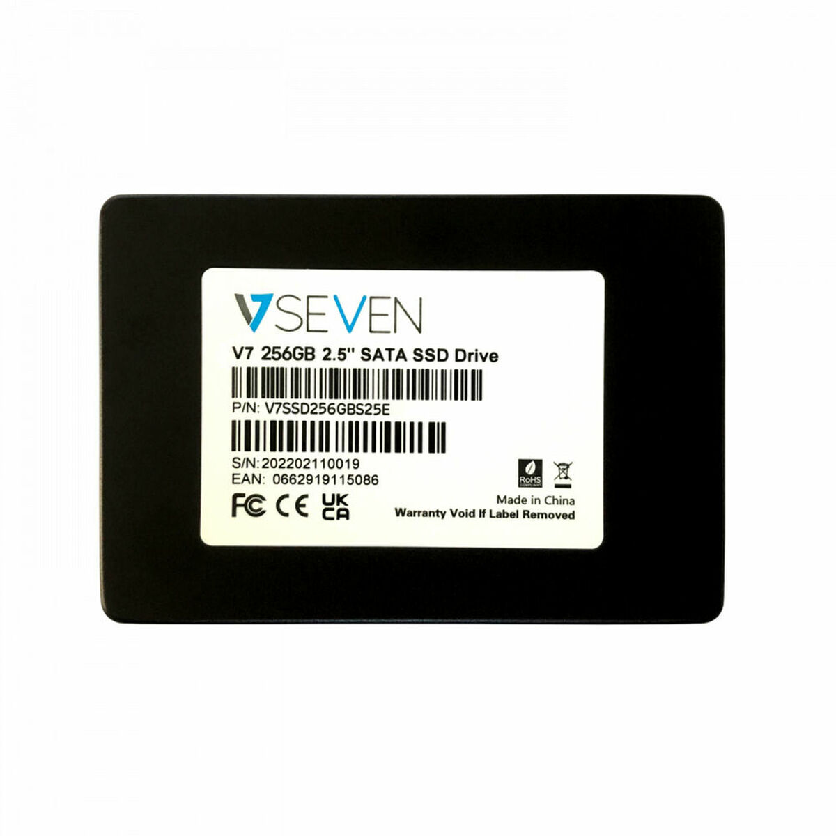 Hårddisk V7 V7SSD256GBS25E 256 GB SSD