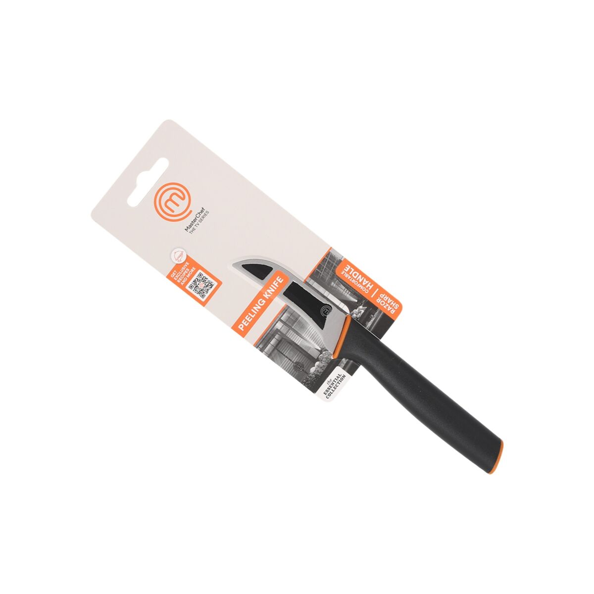 Skalkniv MasterChef Svart Silvrig Rostfritt stål 7,5 cm (24 antal) - 2