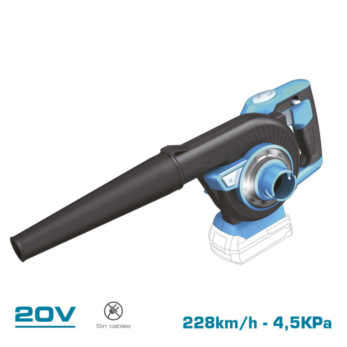 Blås Koma Tools Pro Series 20 V Utsug - 4