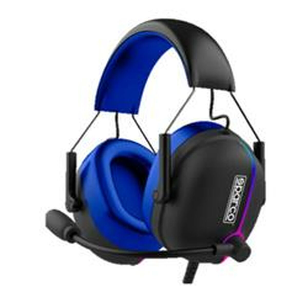 Hörlurar med Mikrofon Sparco Svart - 2