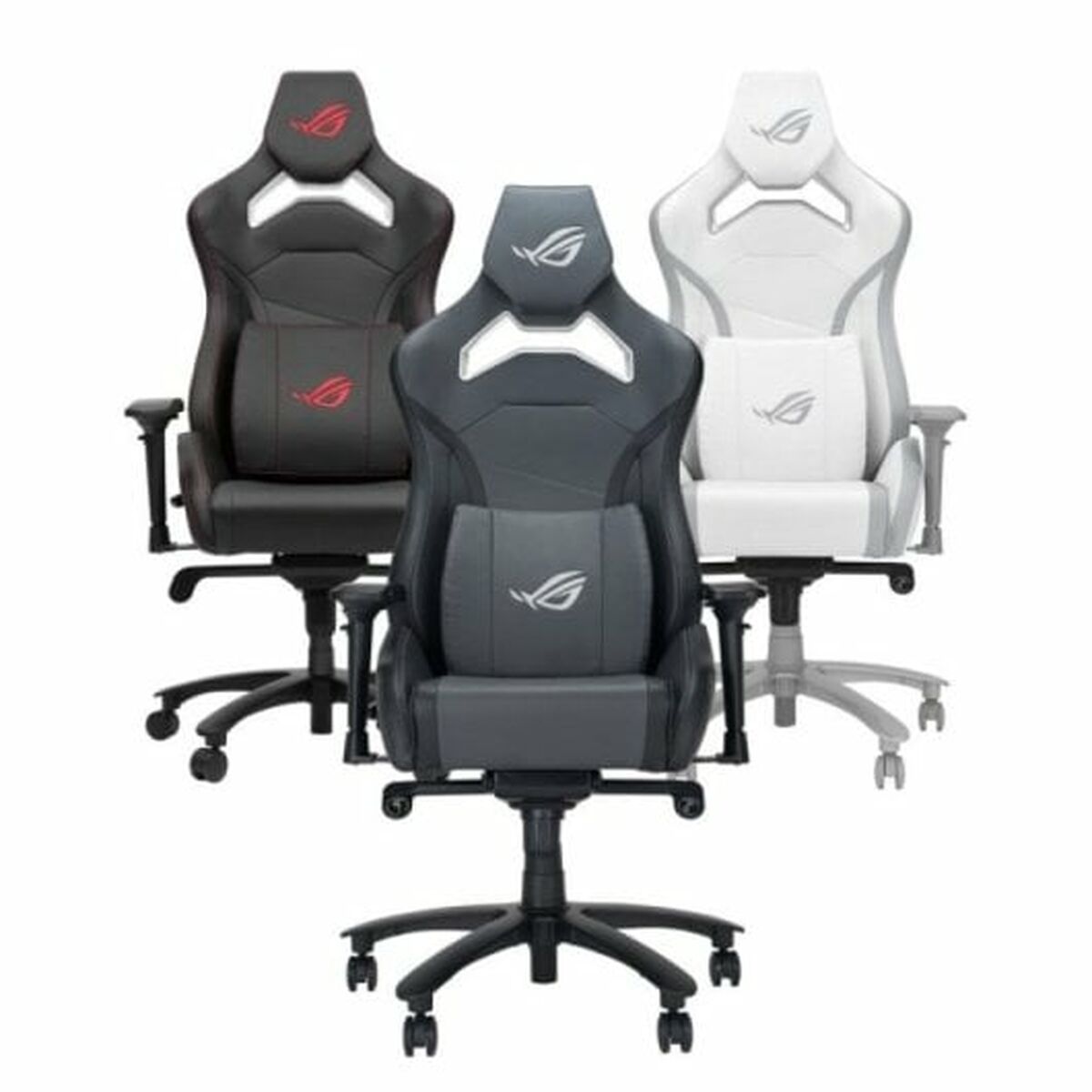 Kontorsstol Asus Svart - 7