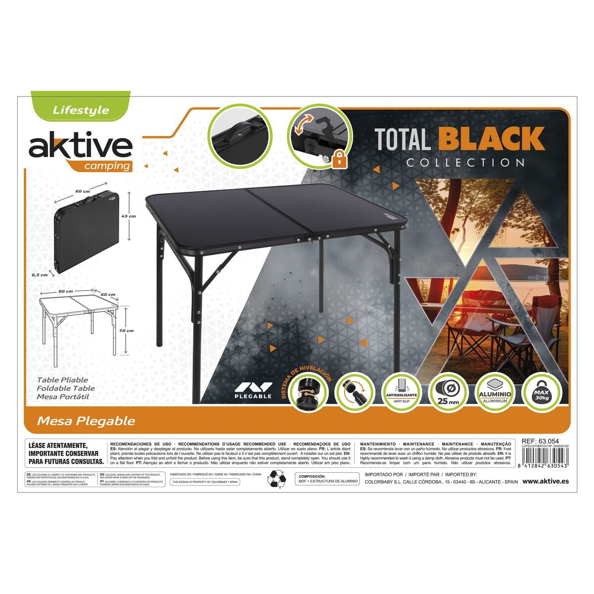 Fällbord Aktive 90 x 70 x 60 cm - 8