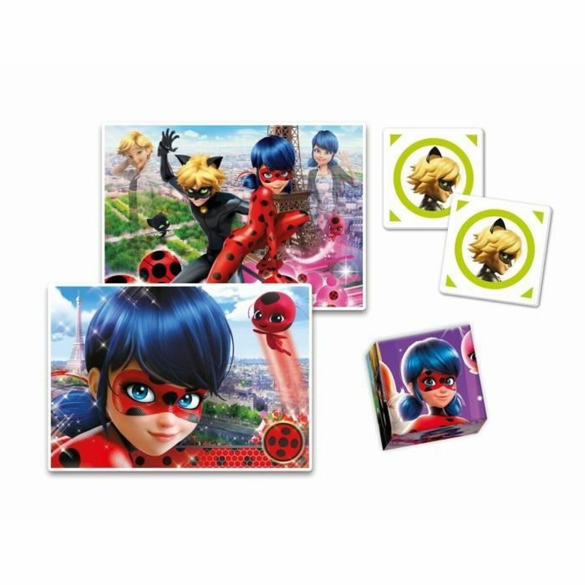 Set 4 pussel Miraculous: Tales of Ladybug & Cat Noir Clementoni Edukit - 4