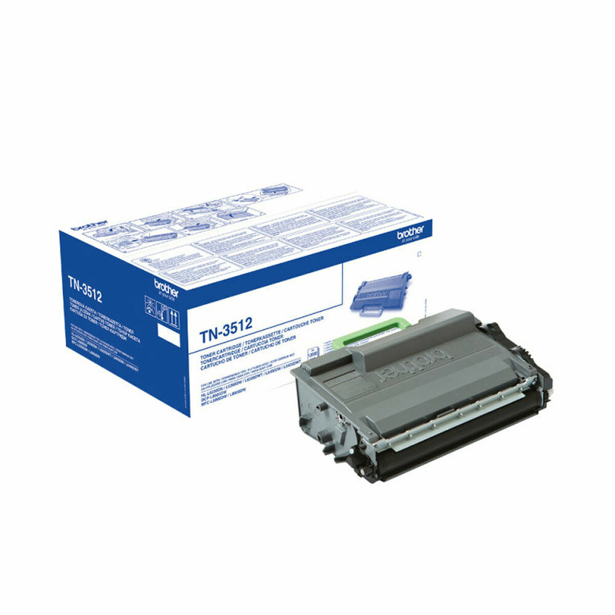 Toner Brother TN3512 Negro Svart - 2