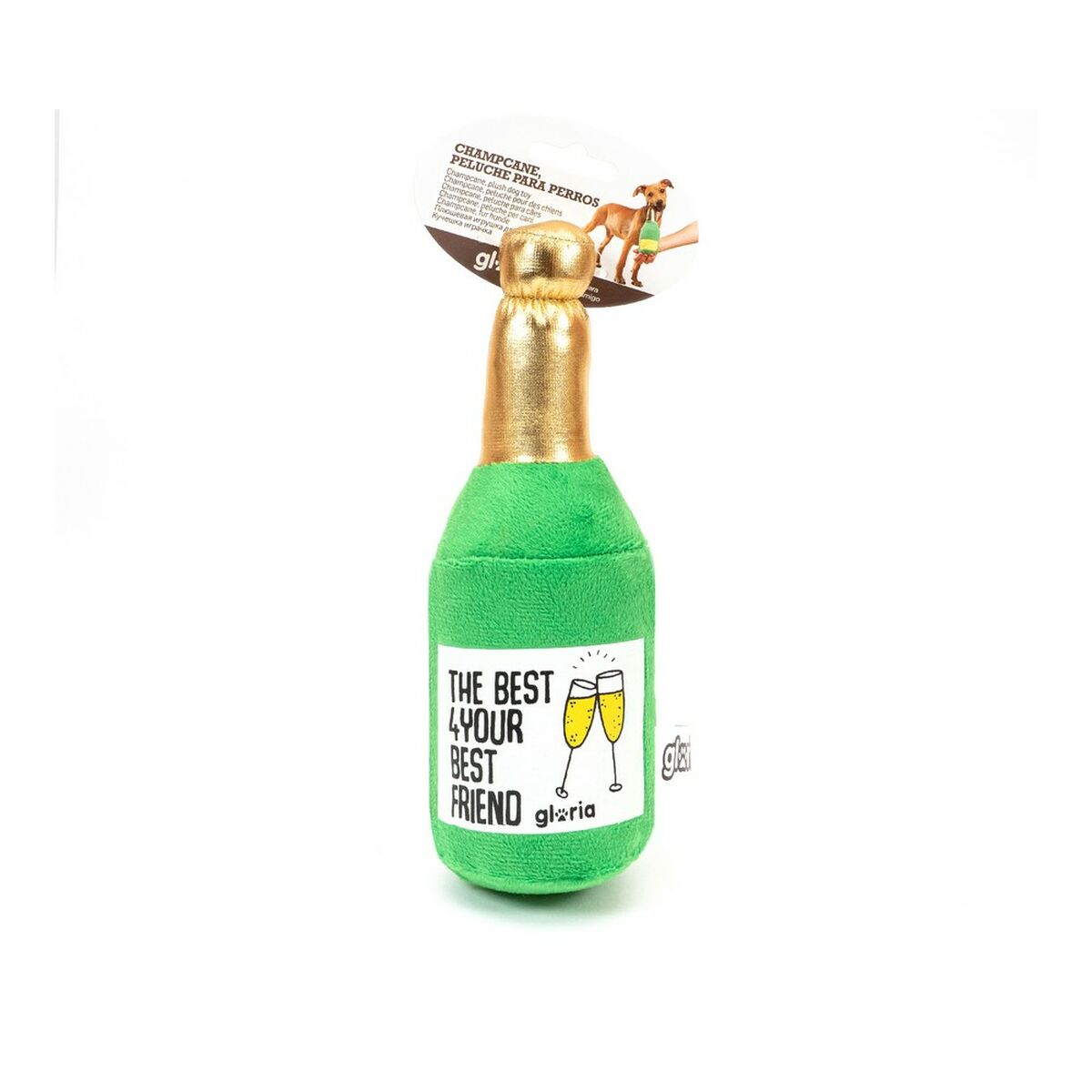 Mjuk leksak för hundar Gloria Champcane Champagne - 2